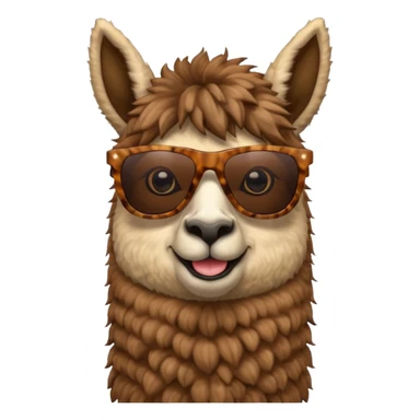 Llama with 🕶️ sticker