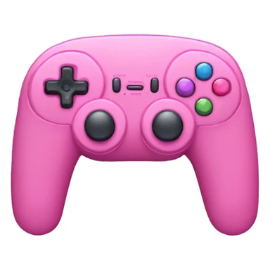 pink gamepad without wire sticker