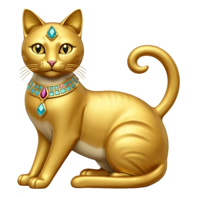 Egyptian Cats: Cat statue with gems









 sticker
