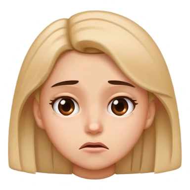 Girl with the most disgusted face sticker