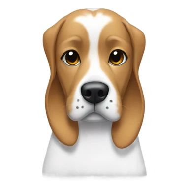 Dog with vetements sticker