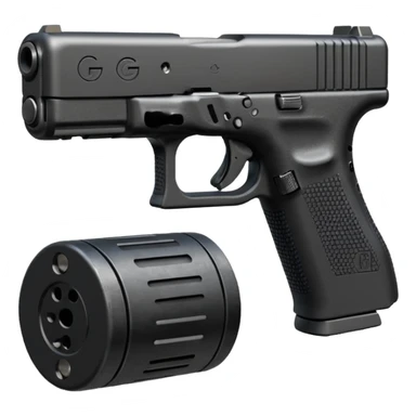 Gen 5 glock 19, with a button, beam, and a 100 round drum (Like this:<img src="https://i.redd.it/48bgjbtj89f51.jpg" alt="Glock 19 : r/Glocks"/>) sticker