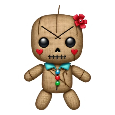 voodoo doll sticker