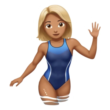 girl swimming athlete sticker