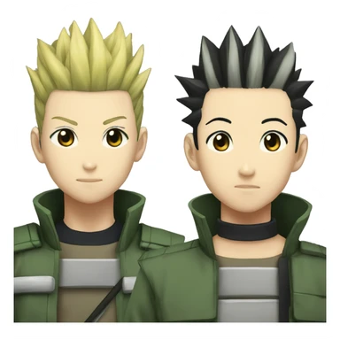 Shikamaru and kirua sticker