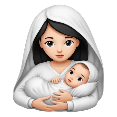 Newborn B&W with female sticker