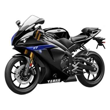 Blacked out 2024 Yamaha YZF R7 motorcycle  sticker