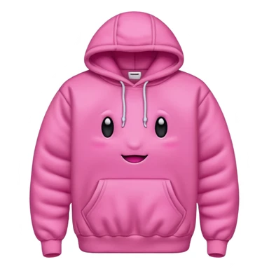 Pink palp puff hoodie ￼ sticker