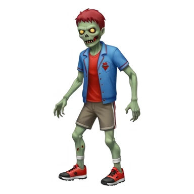 sportmen zombie full body sticker