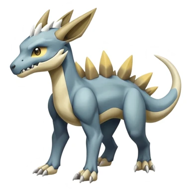 Manectric-Electrike-Lucio-Cubone-Marowak-Draco-Fakémon-hybrid-creature (full body), 4 legs sticker