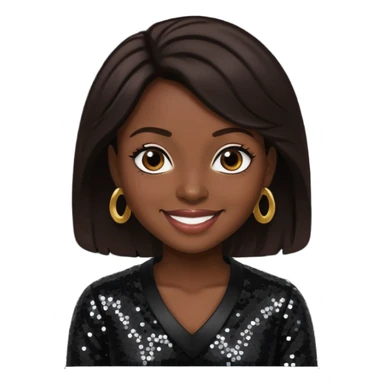 K-Ci from Jodeci/K-Ci & JoJo with dark brown, black sequin outfit sticker