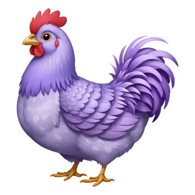 Lavender ameraucana  fluffy hen sticker