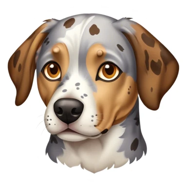 Catahoula dog with brown eyes sticker