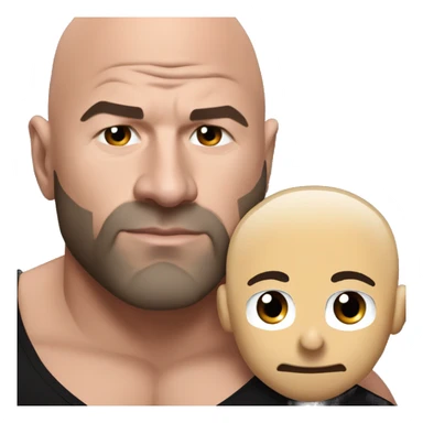 Dana white cuddling with Joe Rogan  sticker