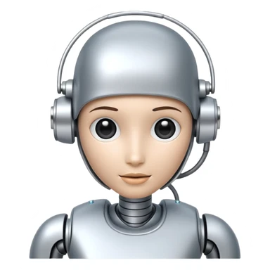 Generate a robotic medical AI assistant sticker