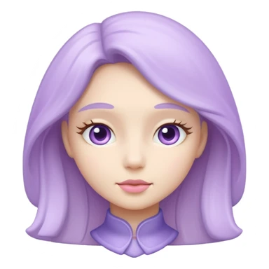 porcelain lilac sticker