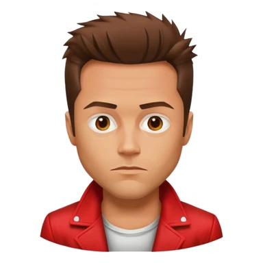 Tyler Durden wearing red jacket sticker