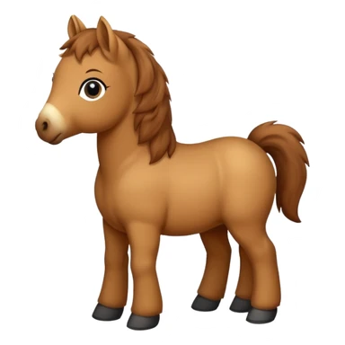a baby horse sticker