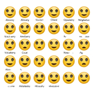 “Provide 5 emojis for Antonyms / Opposite / Negative meaning in Excel vocabulary sheet.” sticker