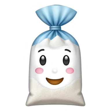 bag of sugar no face sticker