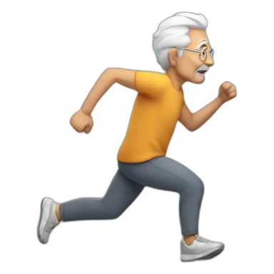Old Man Running sticker