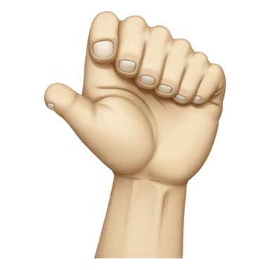 back of veiny fist rearview sticker