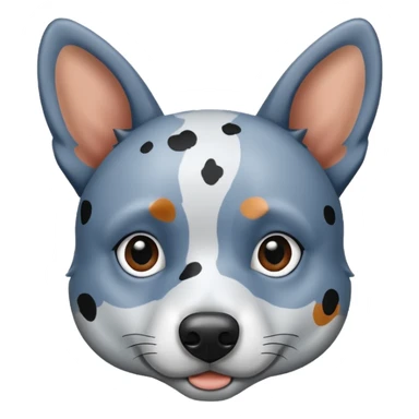 all grey spotted blue heeler sticker