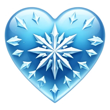 Corazón congelado sticker