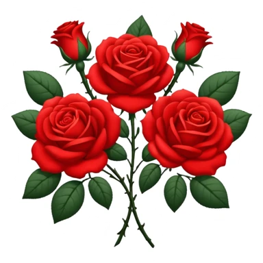 brasão com rosas condessa vermelha sticker
