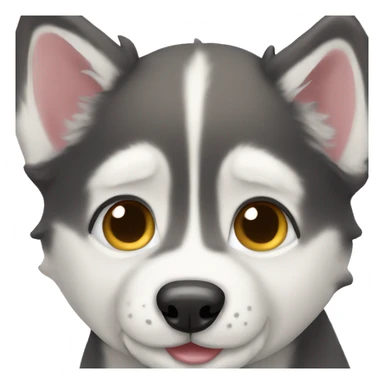 Husky puppy sticker