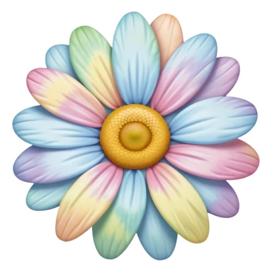 Pastel tie dye daisy sticker