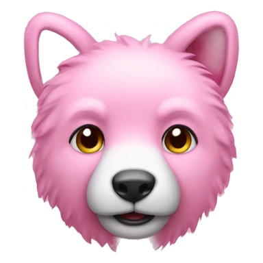 Pink animal  sticker