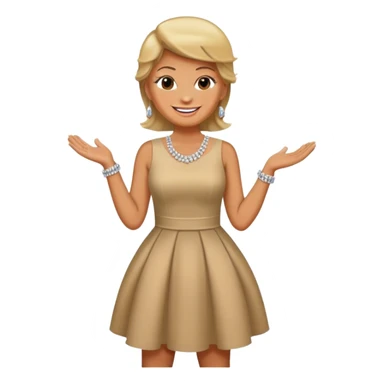 Donald trump in a dress sticker