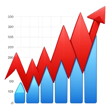 chart going down sticker