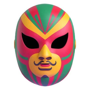 vibrant mexican luchador mask sticker