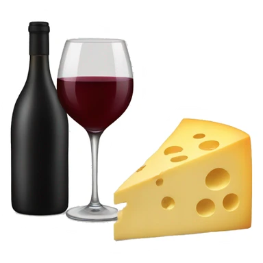 Wine and cheese sticker