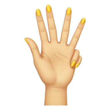 yellow hand doing the three fingers up salute from the hunger games sticker