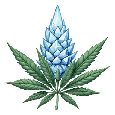white color marijuana sticker