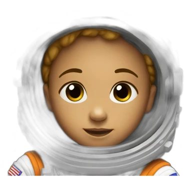 newborn in astronaut costume sticker