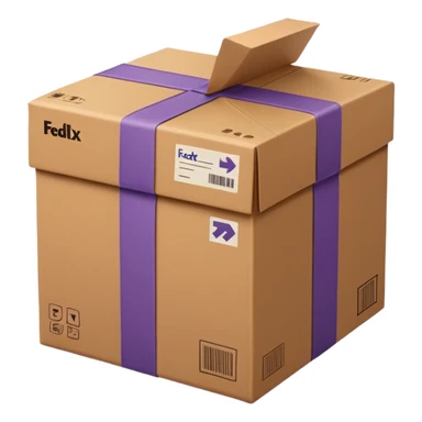 FedEx delivery parcel sticker