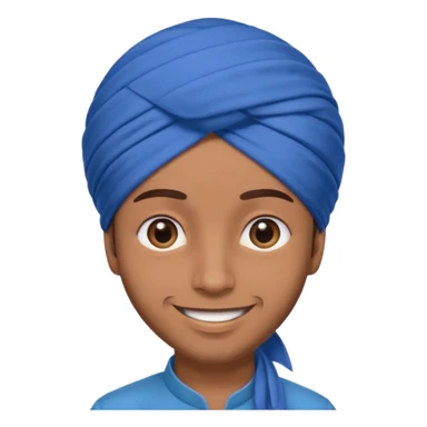 Sardar boy wearing turban  sticker