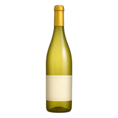 bottle of white wine sticker