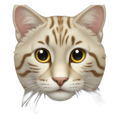 白色的猫 蓝色和黄色的眼睛 sticker