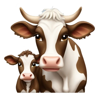 Cow and calf sticker