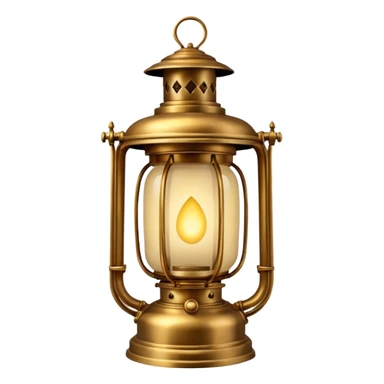 an edwardian-era lantern someone would carry on a dark winter night sticker