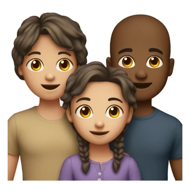 3 siblings 1 boy 2 girls  sticker