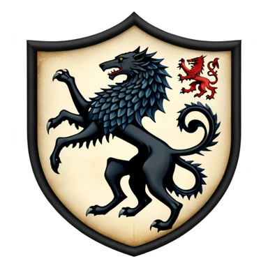 Game Of Thrones Sigil but in Intro square portrait frame style sticker