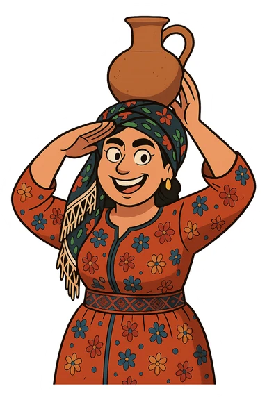 Cartoon sticker in Flat Toon style with a saluting gesture, transparent background. sticker