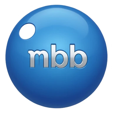 Blue ball (MB) written on it. sticker