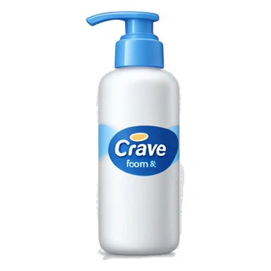rectangular bottle foam cerave sticker